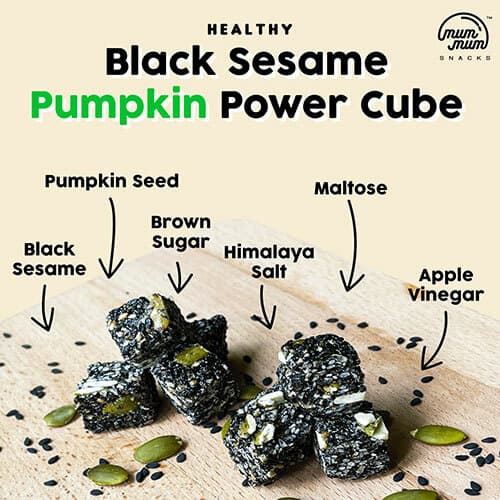 Healthy Black Sesame Pumpkin Power Cube [300g] — photo 2
