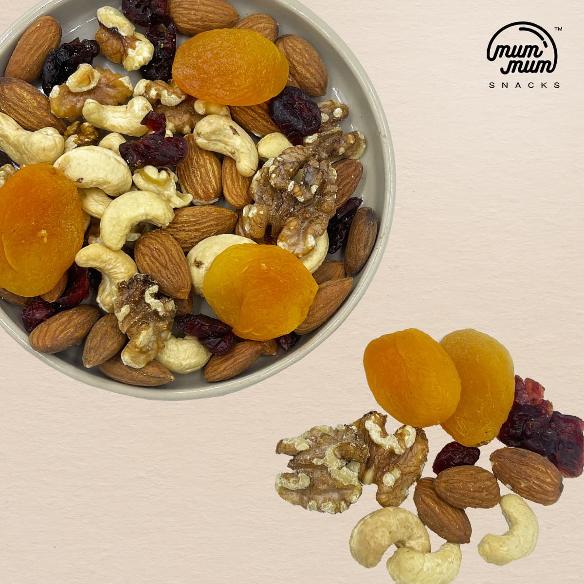 Energizer Mix - Roasted Cashew, Almond, Walnut, Cranberry & Apricot — photo 2