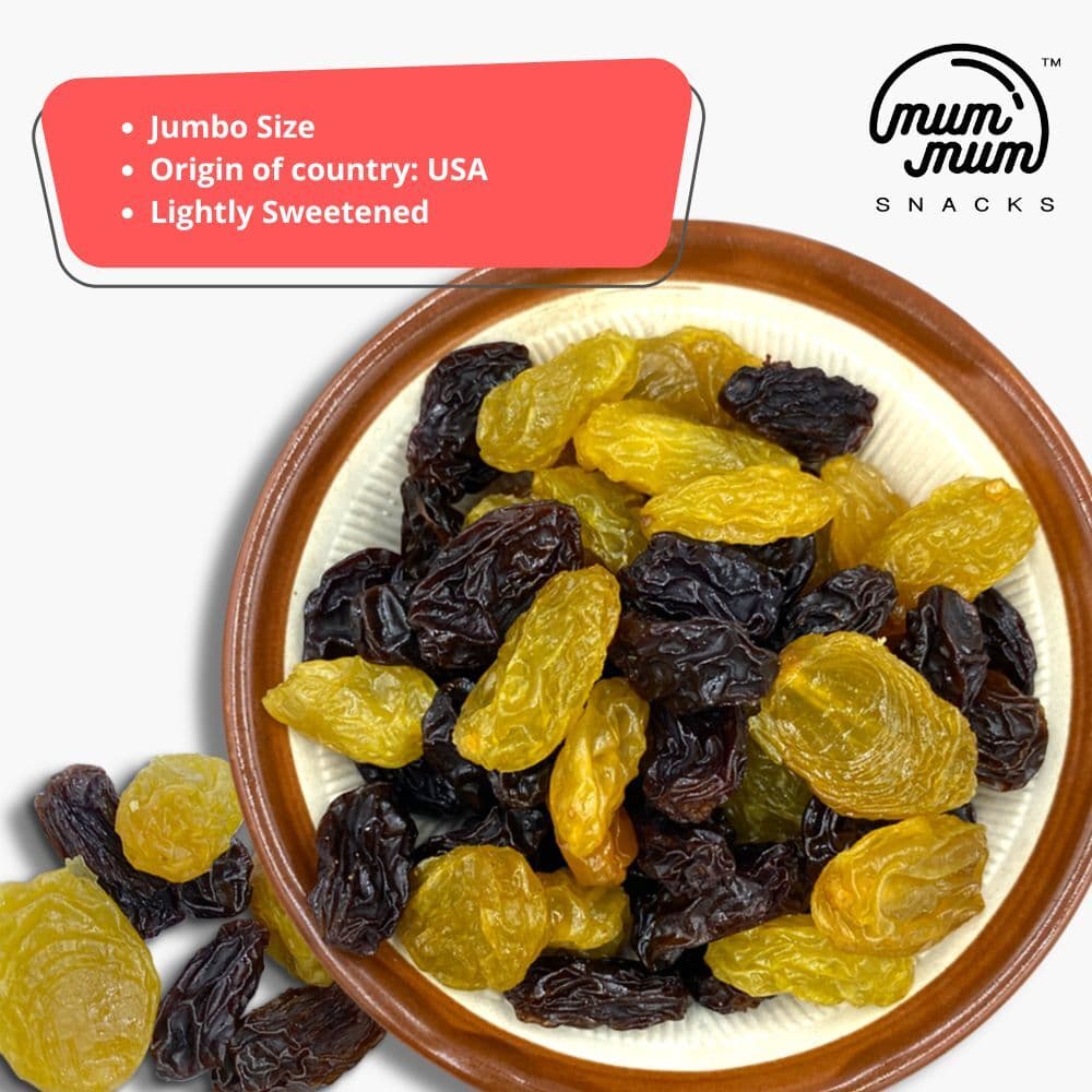 Jumbo Mix Raisins (Golden Raisin & Black Raisin) — photo 2